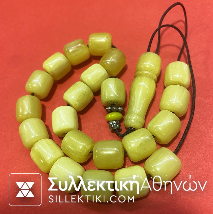 Rosary -Greek KOMPOLOI. AMBER